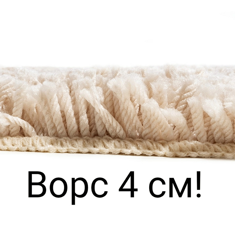 4 Коврик для ванной 70x120см Spirella Highland, натуральный фото 2