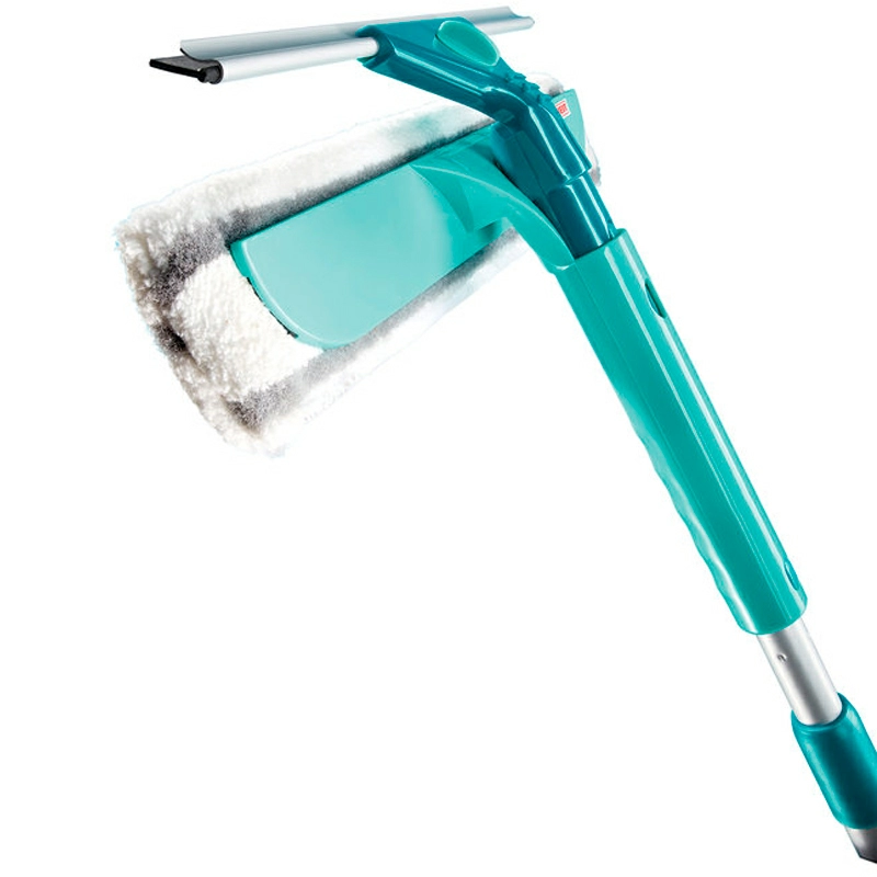 Щётка для мытья окон с губкой и телескопической ручкой Leifheit Basic Wet & Dry (90-150см) фото 2