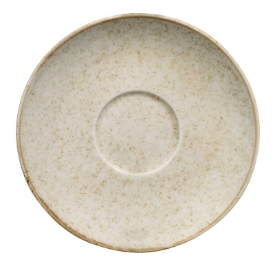 Блюдце Kutahya Pearl Lima 16см, светло-коричневый