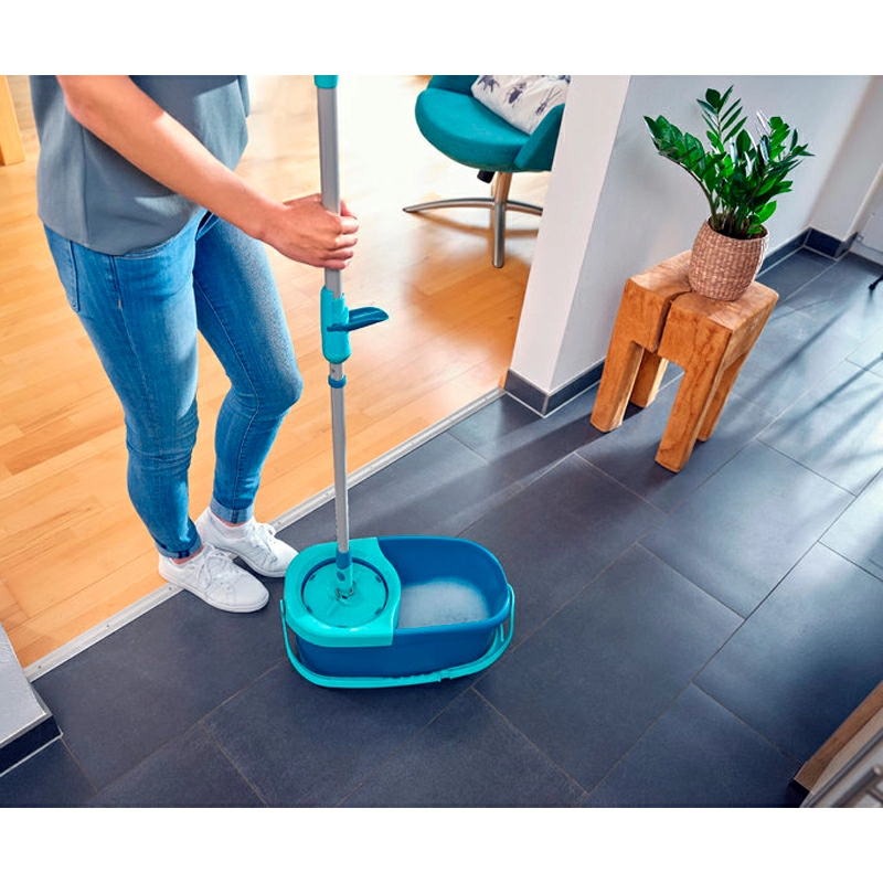 Набор для уборки Leifheit Clean Twist швабра и ведро с отжимом фото 4