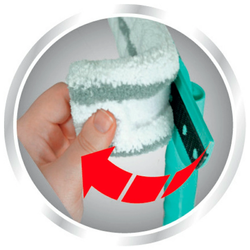 Щётка для мытья окон с губкой и телескопической ручкой Leifheit Basic Wet & Dry (90-150см) фото 4