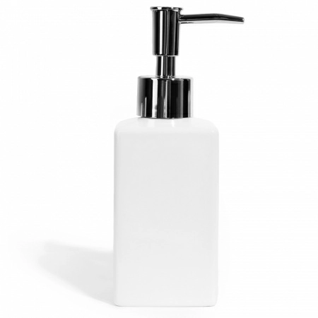 Дозатор для жидкого мыла Spirella Quadro, белый фото 1