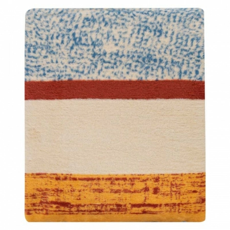 Плед 200x220см Pappel Cotton, голубой с бежевым фото 5