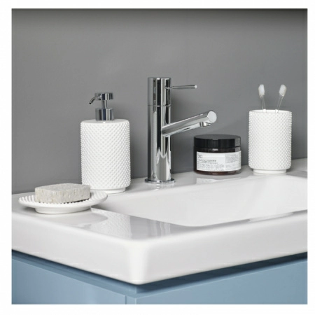 Дозатор для жидкого мыла Spirella Mero, белый фото 4