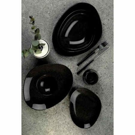 2 Тарелка глубокая Kutahya Galaxy 25см, черный фото 3